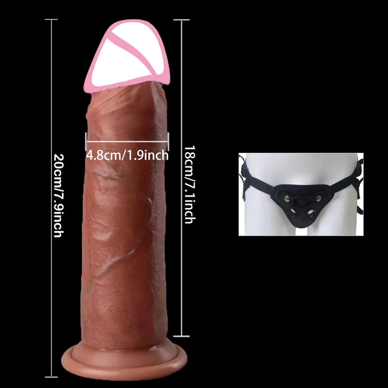Realistické dildo s pohyblivou předkožkou - více variant