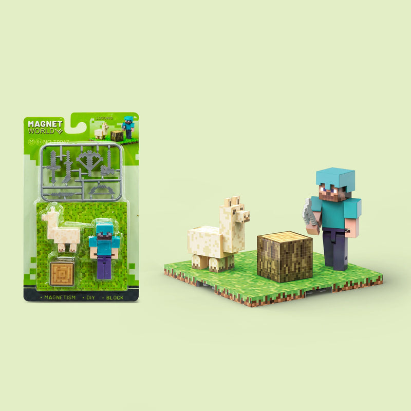 Figurky Minecraft k magnetické stavebnici - více variant