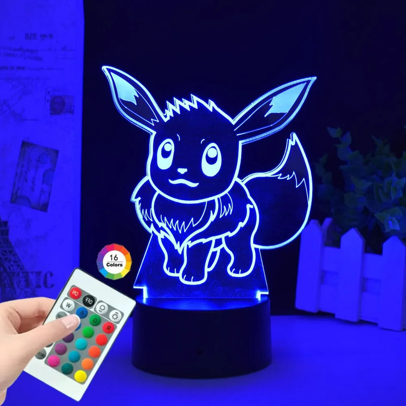Lampa s 3D iluzí Pokémon