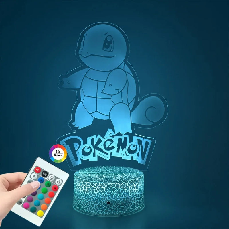 Lampa s 3D iluzí Pokémon