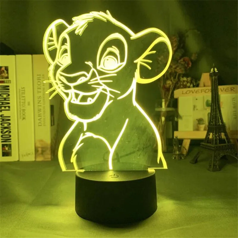 Lampa s 3D iluzí Lví Král - více variant