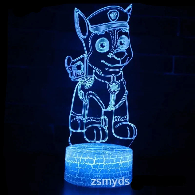 Lampa s 3D iluzí Paw Patrol - více variant