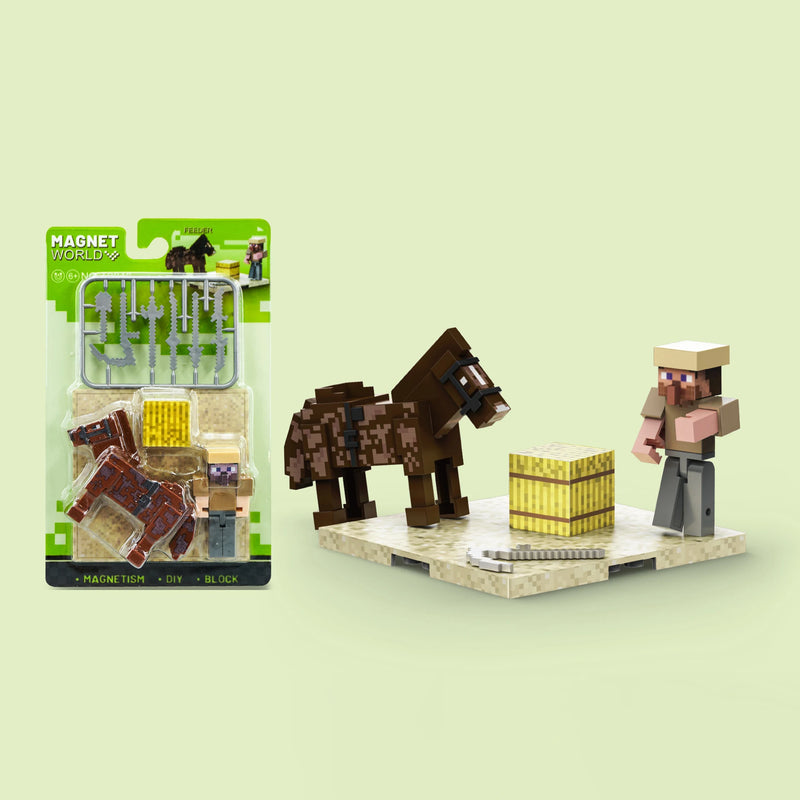Figurky Minecraft k magnetické stavebnici - více variant