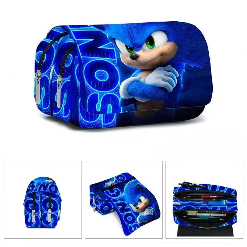 Designový školní penál Sonic - více variant
