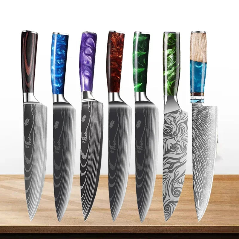 BladeArt™ kuchyňské nože s designovou rukojetí - více variant