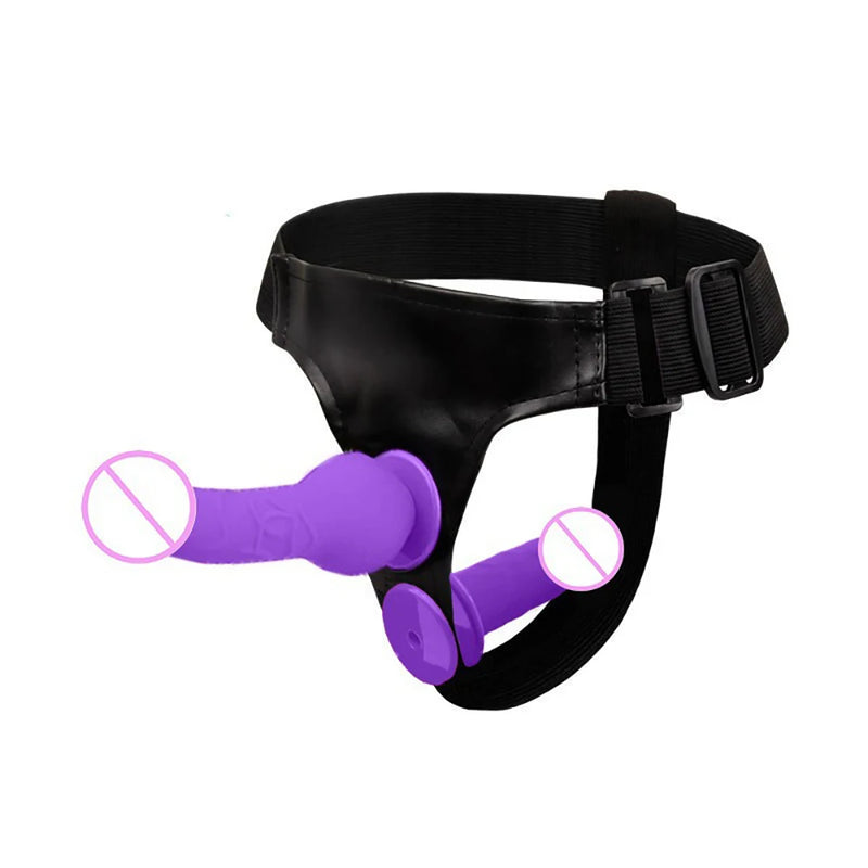 Dvojité strap-on dildo s páskem - více variant