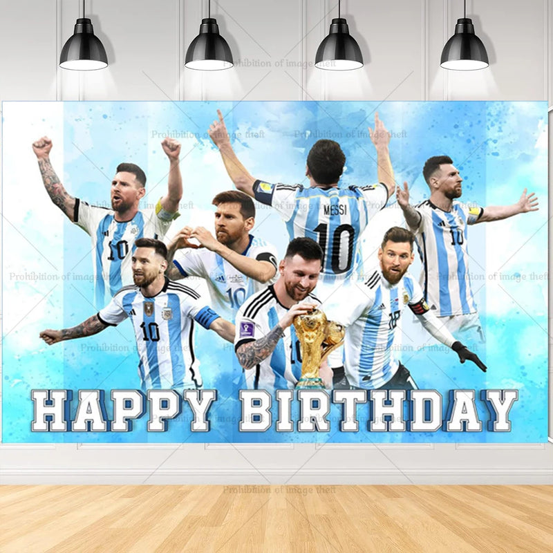 Narozeninový fotbalový párty set s balónky Lionel Messi - více variant