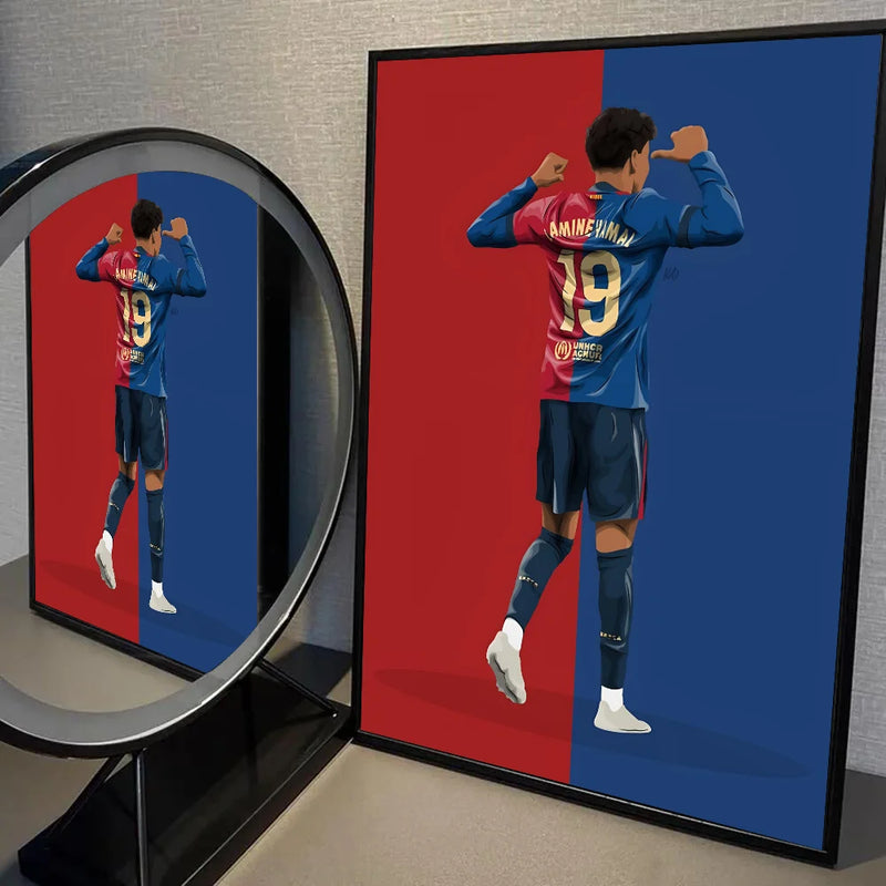 Designový obraz fotbalista - Lamine Yamal