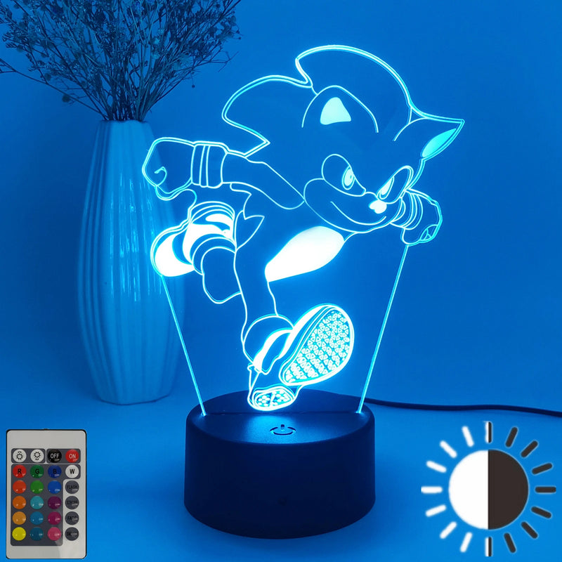 Lampa s 3D iluzí Sonic