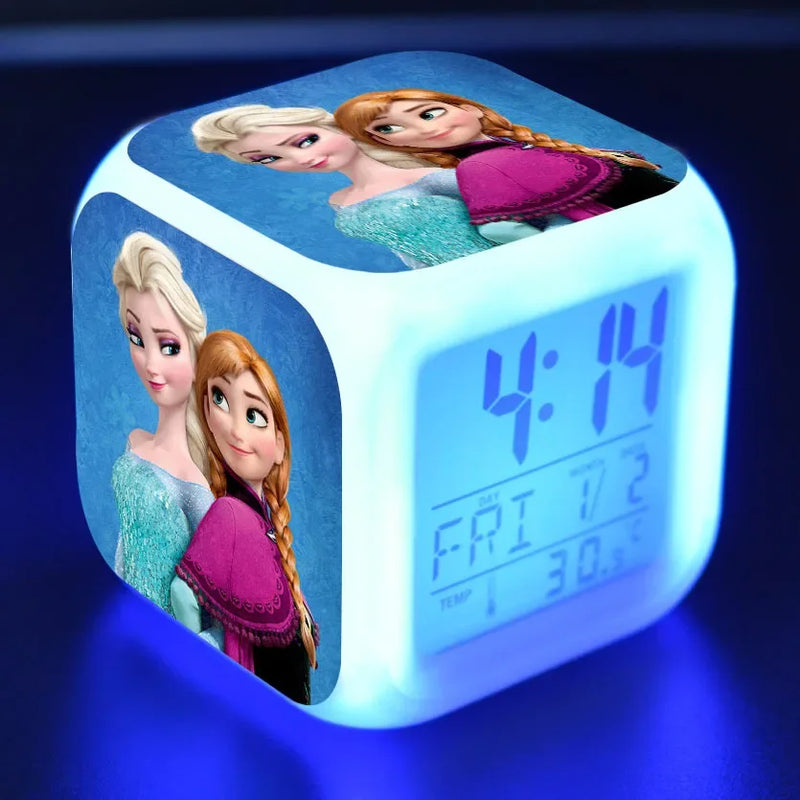 Dívčí LED budík Frozen - více variant