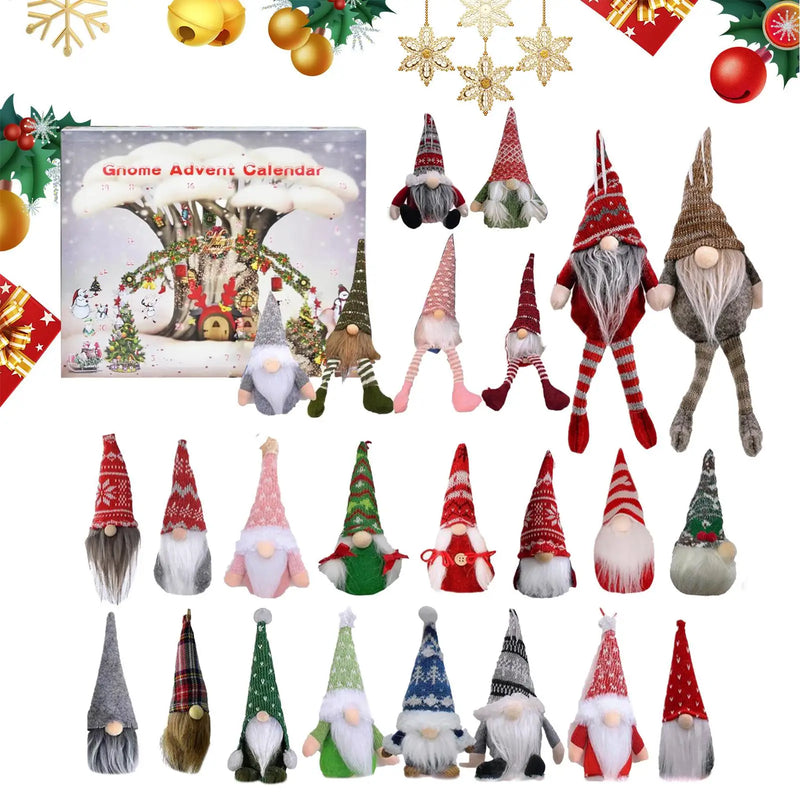 Adventní kalendář s vánočními skřítky - 24 ks