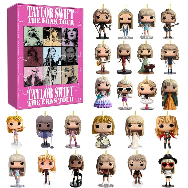 Adventní kalendář s ozdobami na stromeček - Taylor Swift - více variant