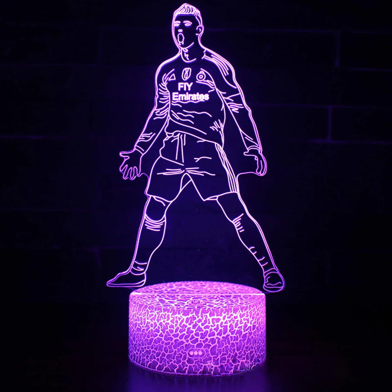 Lampa s 3D iluzí Cristiano Ronaldo - více variant