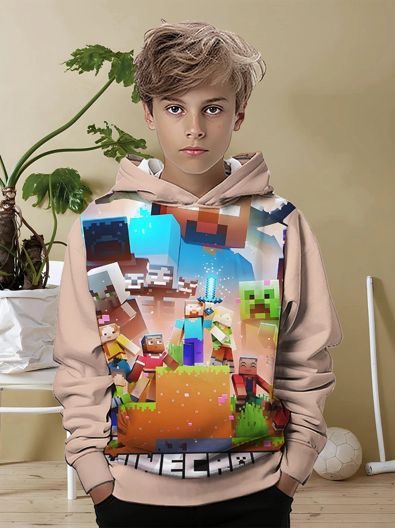 Designová dětská mikina Minecraft - více variant