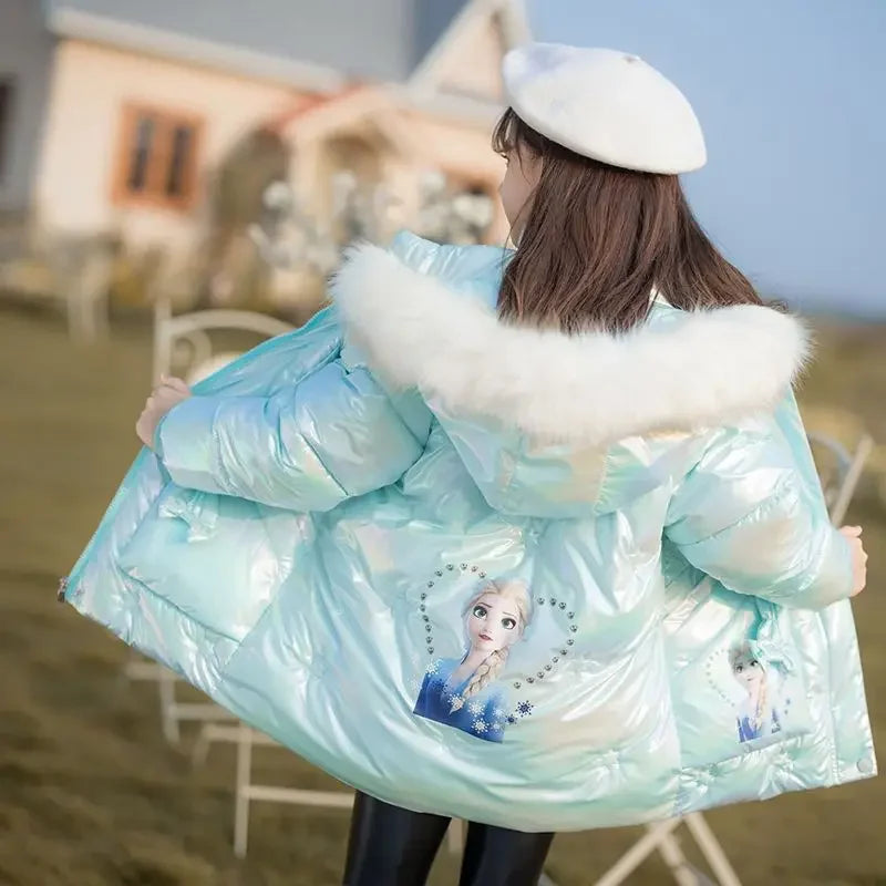 Designová dívčí zimní bunda Frozen - více variant
