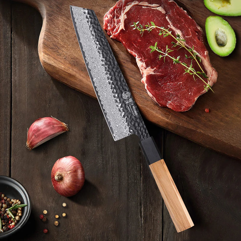 Kiritsuke nůž z damaškové oceli