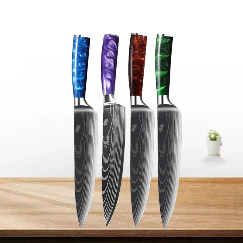 BladeArt™ kuchyňské nože s designovou rukojetí - více variant