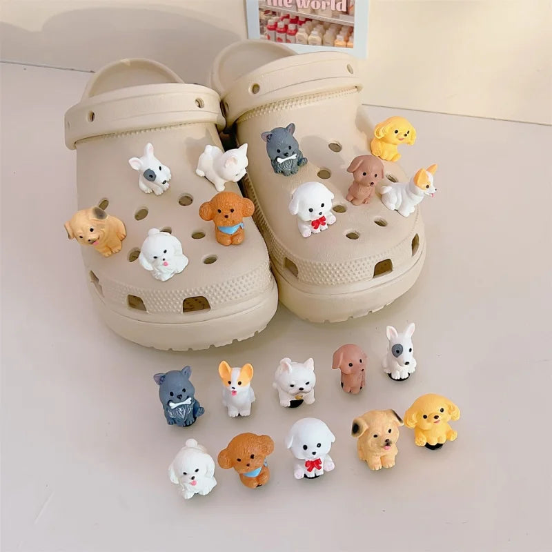 Ozdoby na boty Crocs ve tvaru pejsků - 10 ks
