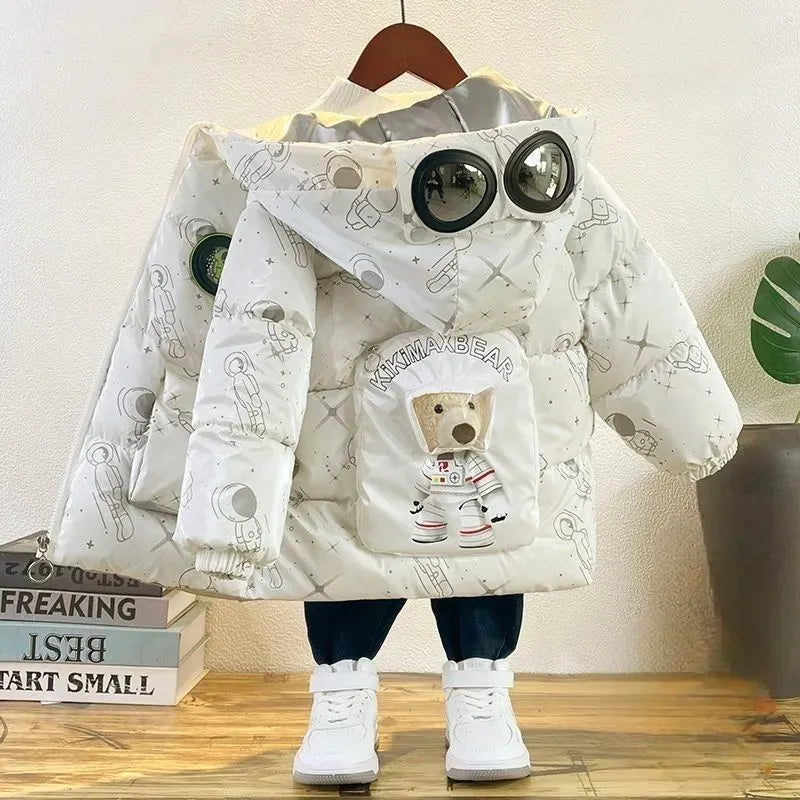 Dětská zimní bunda s medvídkem - více variant