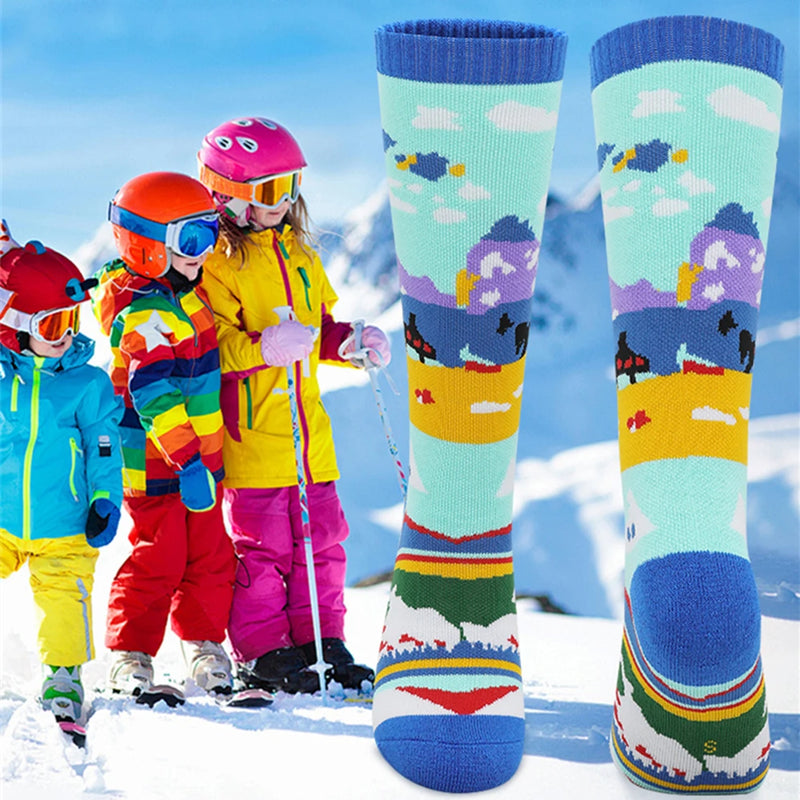 AlpineGlare™ Dětské zimní ponožky na lyže a snowboard - více variant