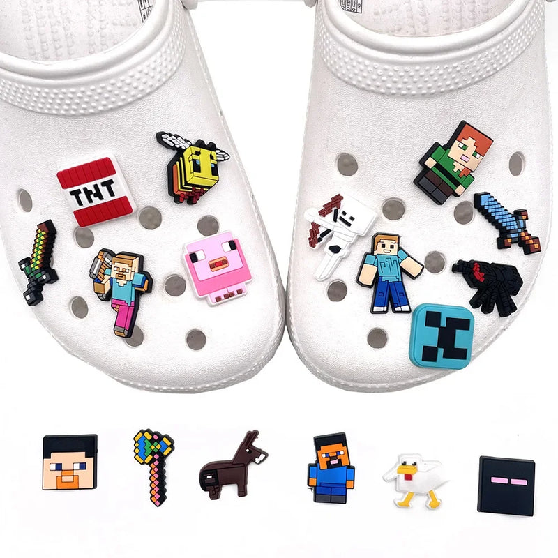 Ozdoby na boty Crocs Minecraft - 18 ks