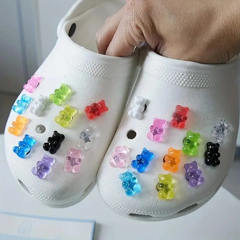 Ozdoby na boty Crocs ve tvarů bonbónů gumových medvídků