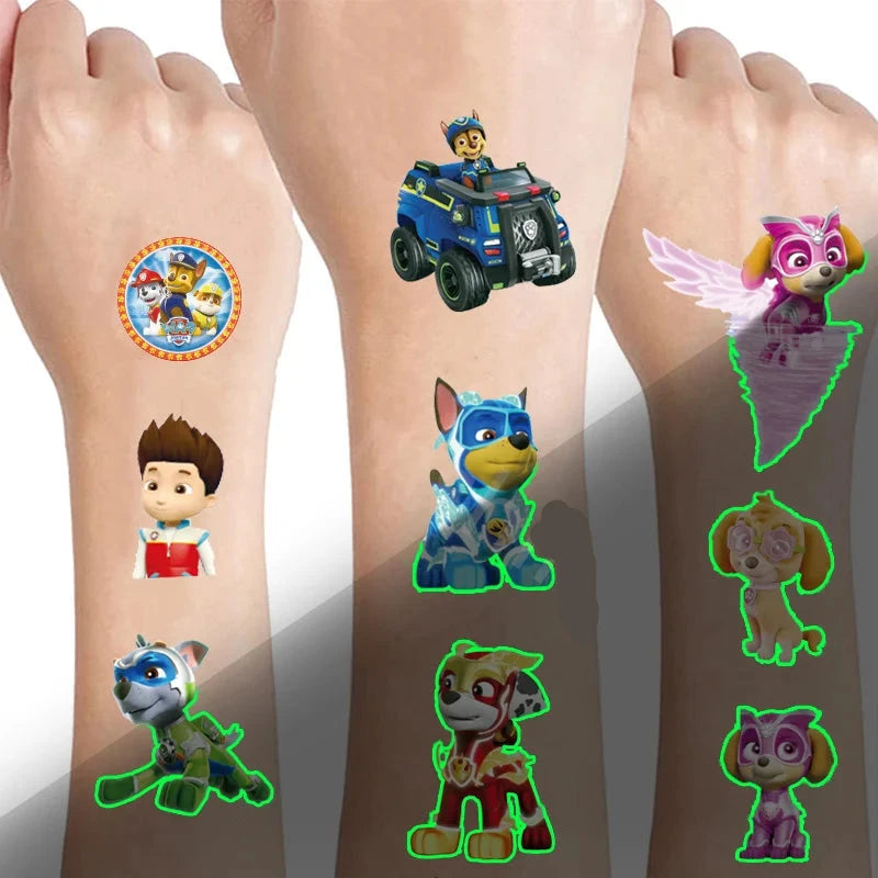 Dětské tetovací svítící samolepky Paw Patrol - více variant