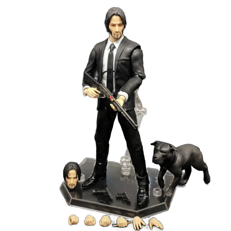 Designová figurka John Wick a pes