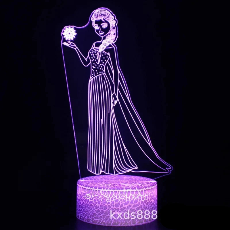 Lampa s 3D iluzí Frozen - více variant
