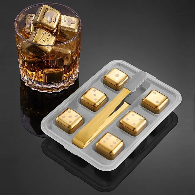 WhiskeyWave™ Nerezové chladicí kostky na whiskey - více variant