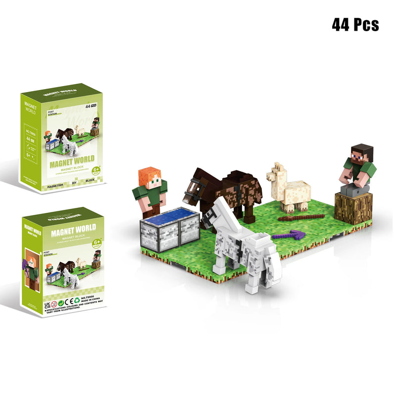 Figurky Minecraft k magnetické stavebnici - více variant