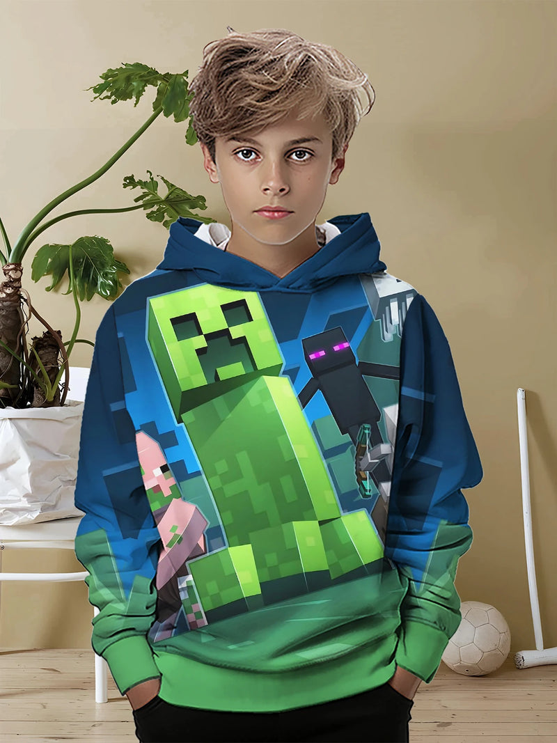 Designová dětská mikina Minecraft - více variant