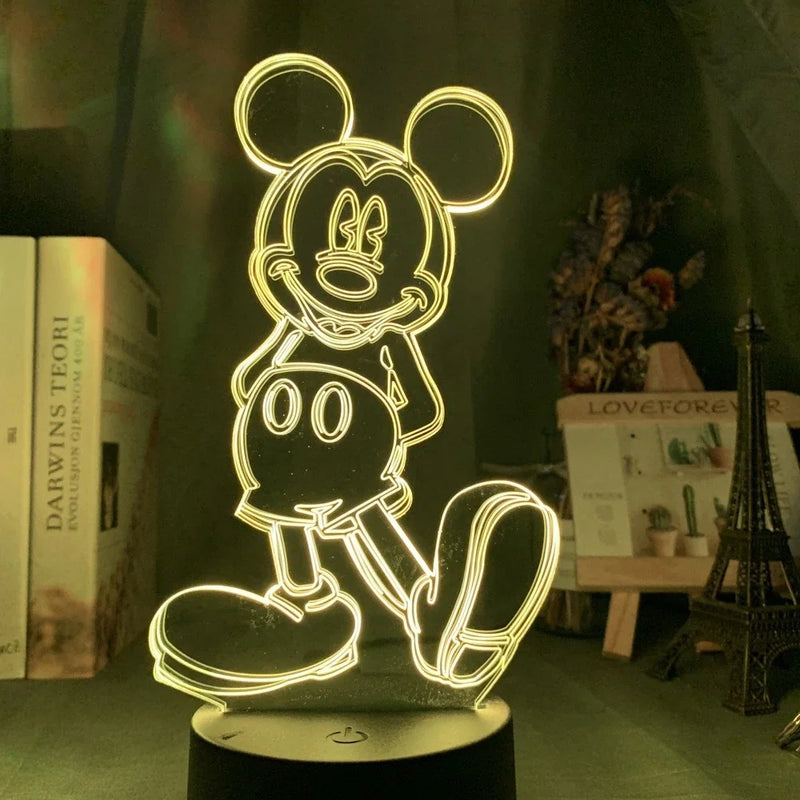 Lampa s 3D iluzí Mickey Mouse - více variant
