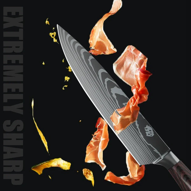 NordicSteel™ Profesionální sada kuchyňských nožů z damaškové oceli