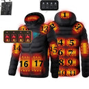 Pánská vyhřívaná bunda – 17 topných zón