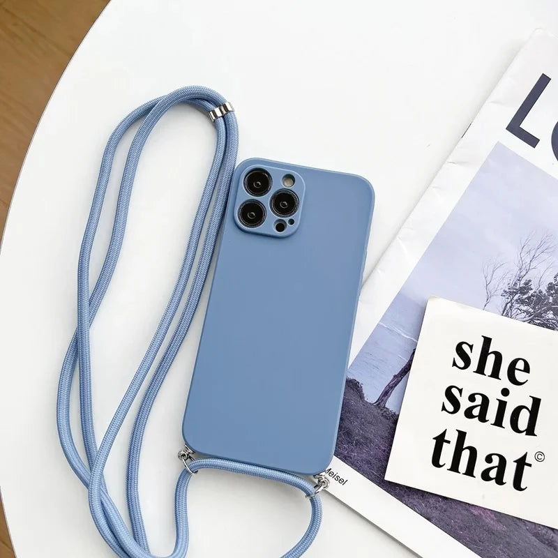Crossbody popruh a kryt na iPhone - více variant