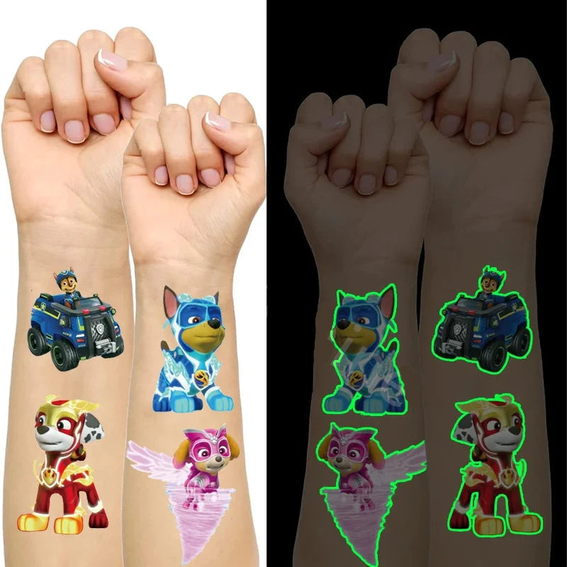Dětské tetovací svítící samolepky Paw Patrol - více variant