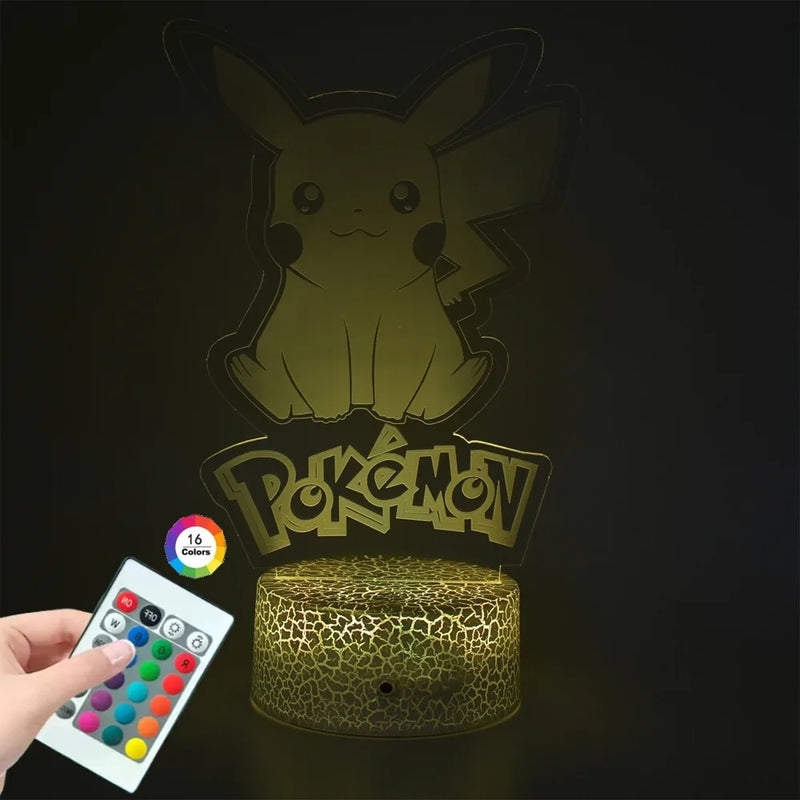 Lampa s 3D iluzí Pokémon