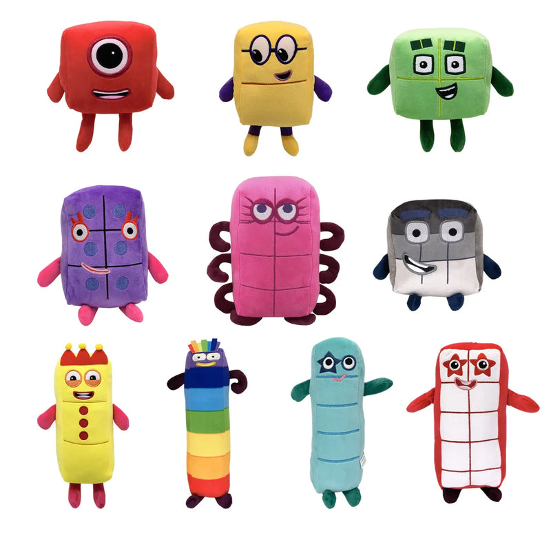Plyšové hračky Numberblocks - 10 ks