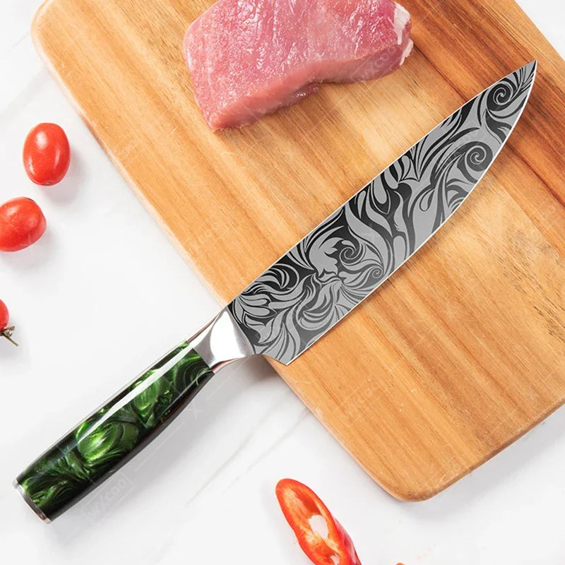 BladeArt™ kuchyňské nože s designovou rukojetí - více variant