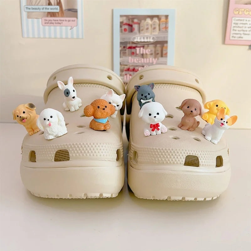 Ozdoby na boty Crocs ve tvaru pejsků - 10 ks