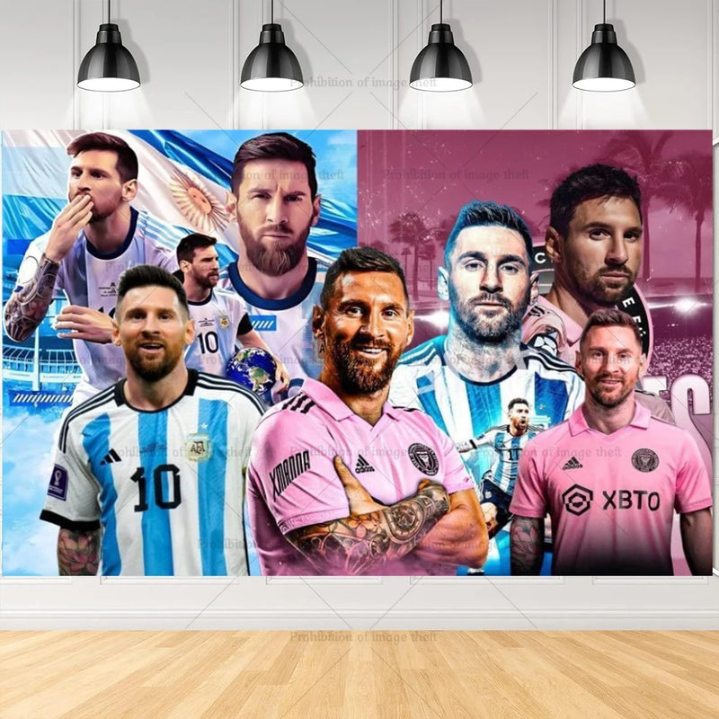 Narozeninový fotbalový párty set s balónky Lionel Messi - více variant