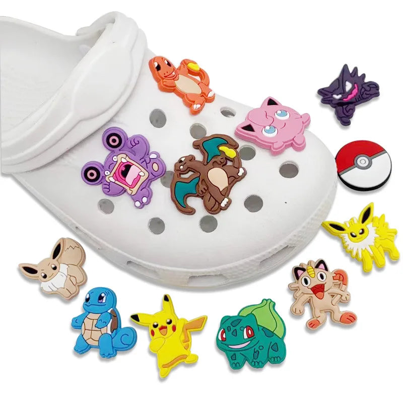 Dětské ozdoby na boty Crocs Pokémon - 12 ks