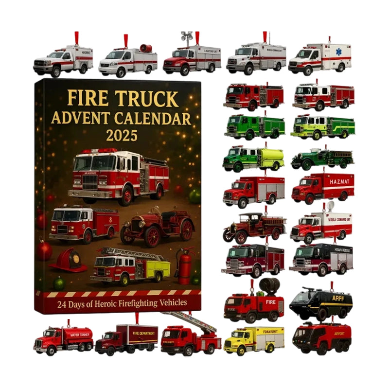 Adventní kalendář Hasičská auta