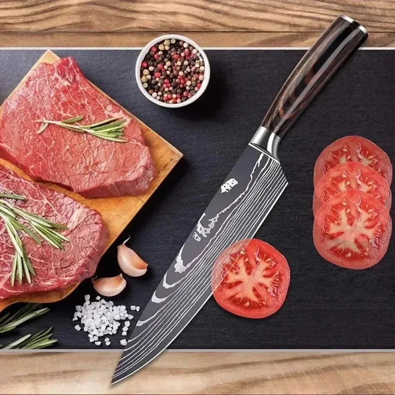 SharpMaster™ Sada kuchyňských nožů s damascénním vzorem a nůžkami