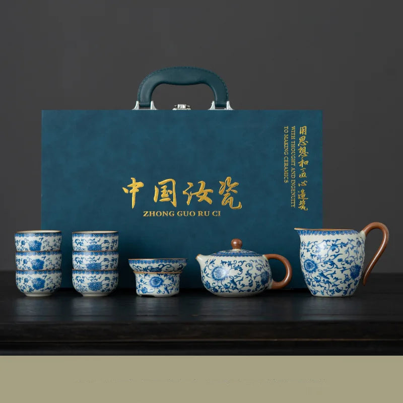Tradiční japonská porcelánová souprava na čaj - Matcha