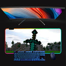 RGB svítící podložka pod klávesnici a myš Minecraft - více variant