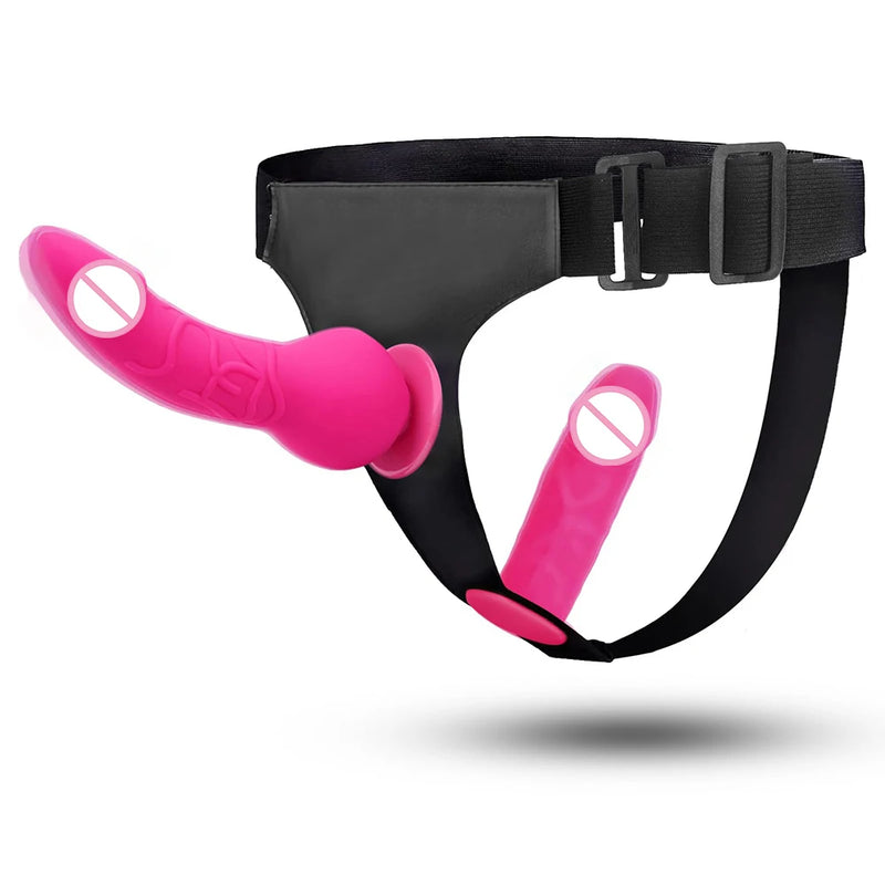 Dvojité strap-on dildo s páskem - více variant