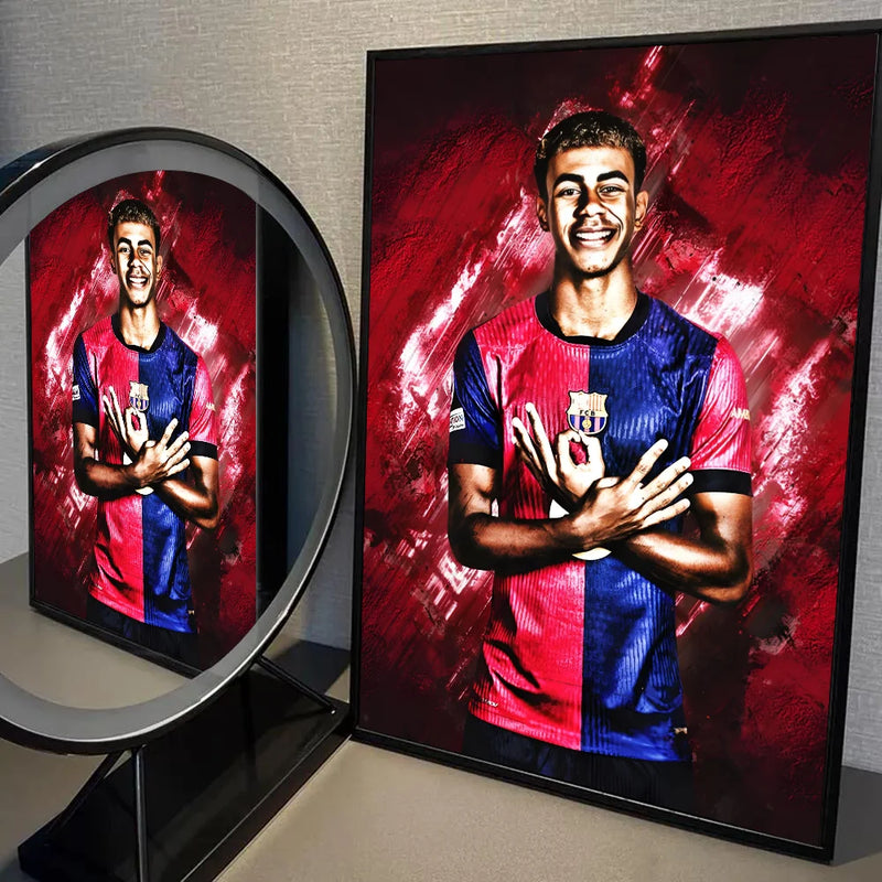 Designový obraz fotbalista - Lamine Yamal