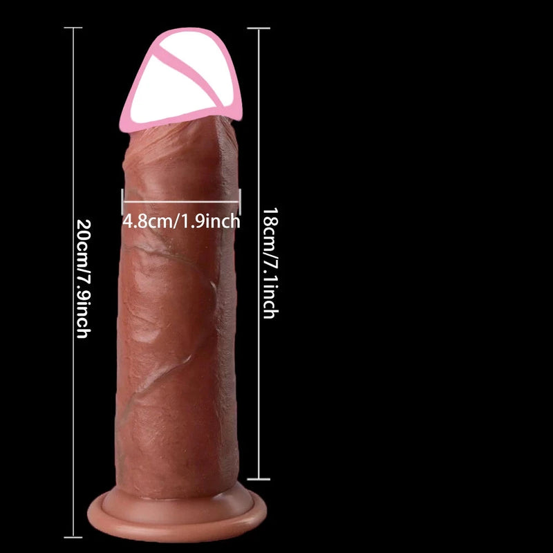 Realistické dildo s pohyblivou předkožkou - více variant